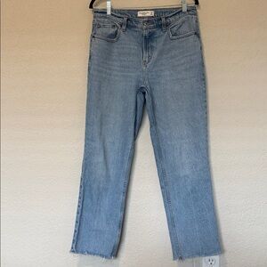 Abercrombie & Fitch Curve Love The 90s Straight Jeans – Mid Rise